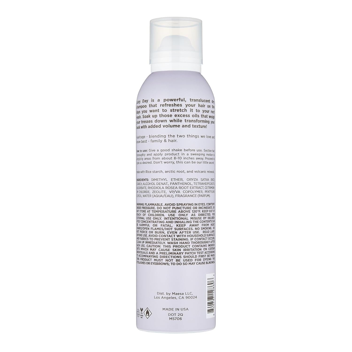 Volumizing Dry Shampoo for Women - Adds Volume + Texture - for Dry, Dark, Blonde, Brunette + Oily Hair – Clean + Sulfate Free - Color Safe - Cherry + Amber Scent, 5Oz