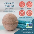 Bath Bombs – Relaxing Foaming Fizz Bubbles, Organic Bath Bombs (Pack of 1, 12 Ounce, Tahitian Vanilla)