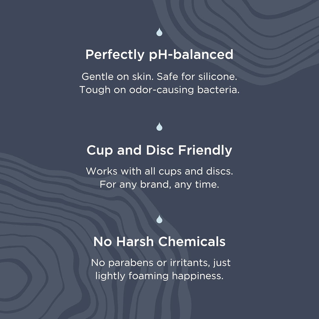 Menstrual Cup Wash Cleanser - Menstrual Disc Wash - Ph Balanced - No Irritants or Harsh Chemicals - 3.4 Fl Oz