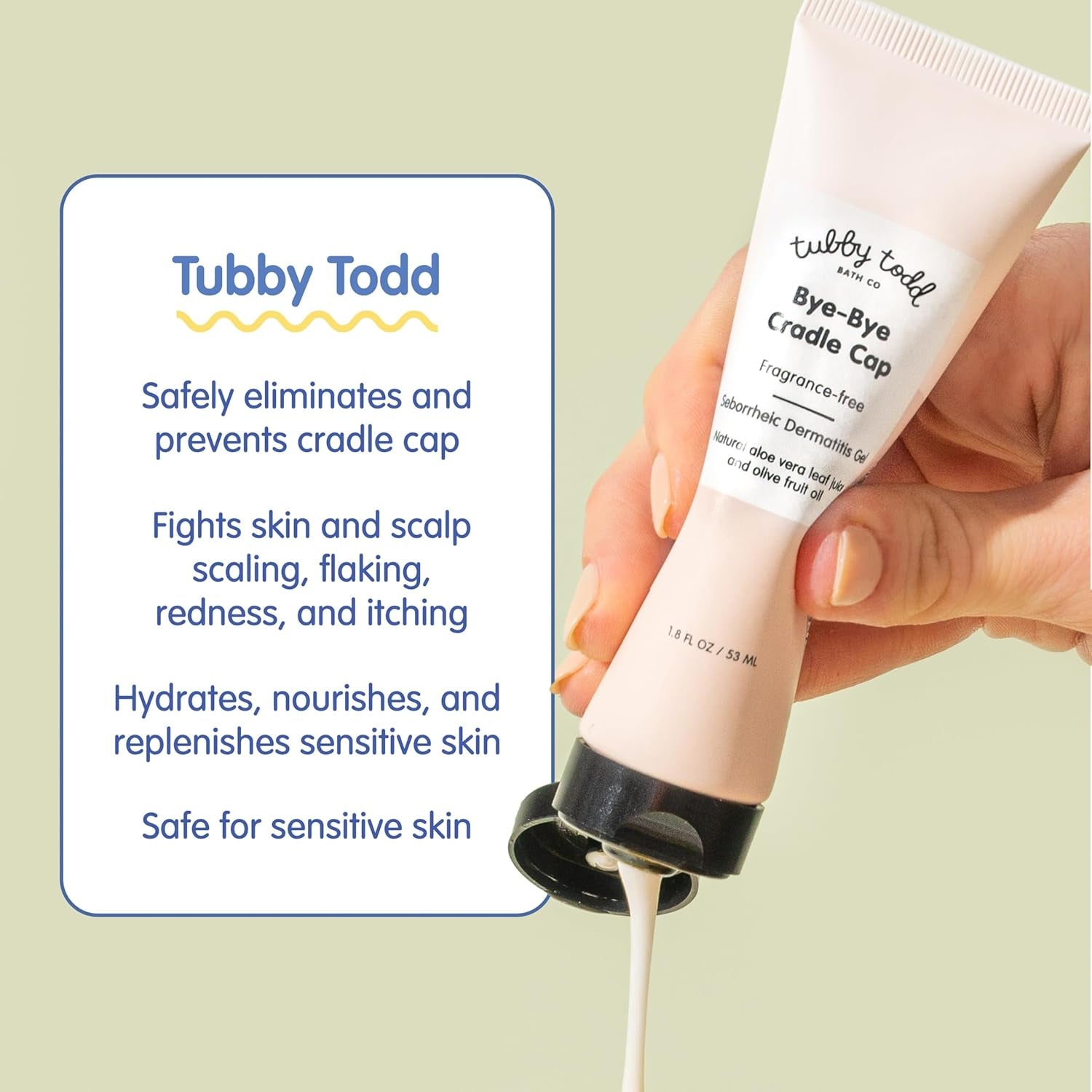 Cradle Cap Baby Hair Treatment Kit - Includes Bye-Bye Cradle Cap Gel, Cradle Cap Silicone Brush, & 3.5Oz All over Ointment - Gentle for Babies’ Sensitive Skin