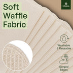 10 Pack Reusable Kitchen Paper Towels Washable - Super Absorbent Natural Unpaper Towels - Natural Cotton - Reusable, Paperless Kitchen Dish Cloths - 100% Organic