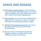 Cabbage Cream for Breast Engorgement,Clogged Ducts,Weaning and Mastitis | Essentials for Lactation Period