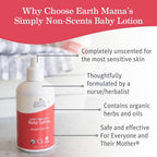 Simply Non-Scents Baby Lotion for Dry Skin - Calendula Cream for Newborn Skin Care - 8 Oz - Fragrance Free - Infant Essentials