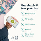 Humble Aluminum-Free Deodorant for Women & Men, Palo Santo, Lavender & Bergamot - Baking Soda-Free Natural Deodorant Stick for Sensitive Skin with Essential Oils for Long-Lasting Odor Control