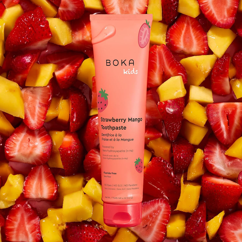 Fluoride Free Toothpaste Nano Hydroxyapatite Toothpaste - Strawberry Mango Flavor, 4 Oz 1Pk