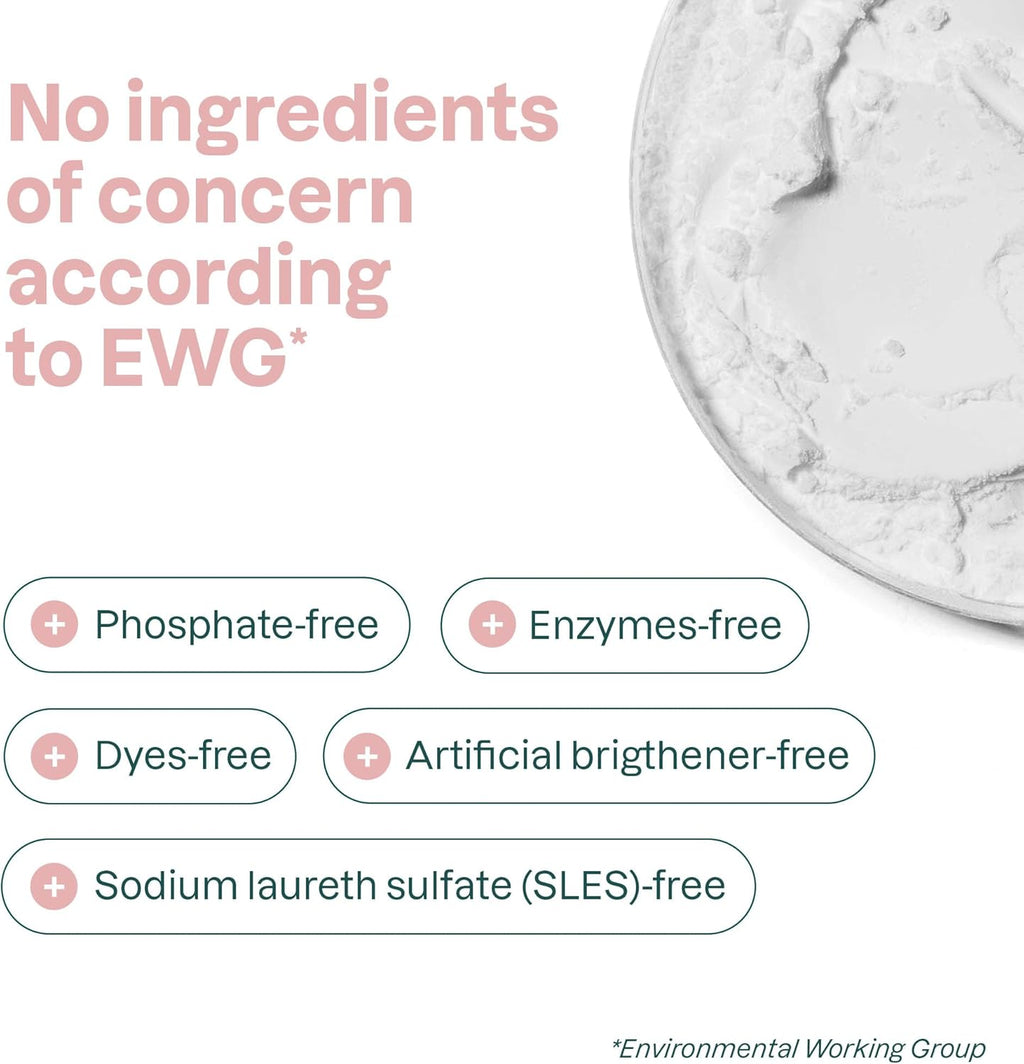 Baby Laundry Detergent Liquid, EWG Verified, Safe for Baby Clothes, Infant and Newborn, Vegan and Naturally Derived Washing Soap, HE Compatible, Unscented, 80 Loads, 67.6 Fl Oz