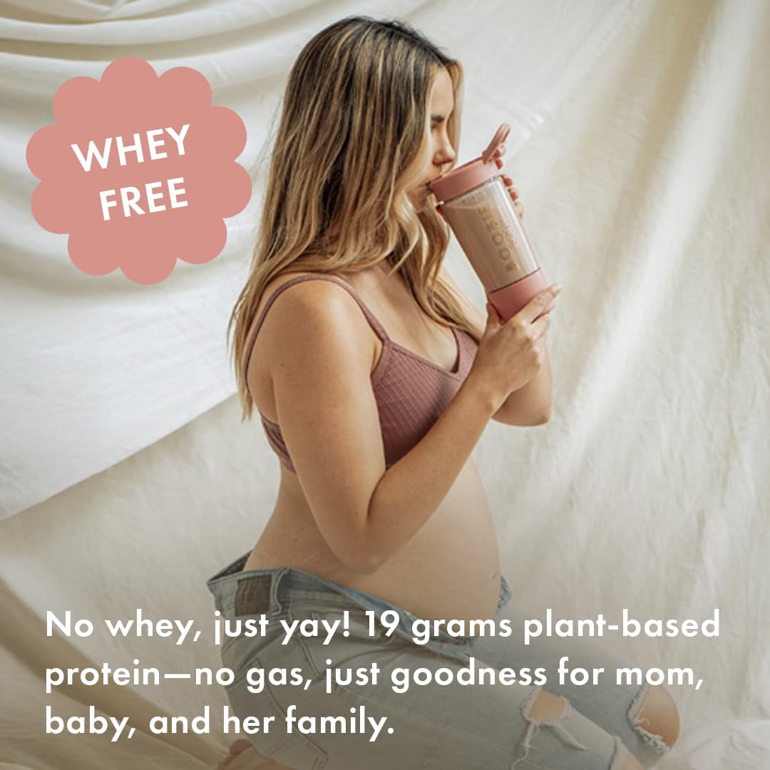 Boobie Body Superfood Protein Pregnancy and Postpartum Meal Replacement Shake, Chocolate Bliss Flavor | 19G Protein | Safe for Lactation & Motherhood | Organic, Vegan, Zero Sugar, 1 Tub (20 Servings)