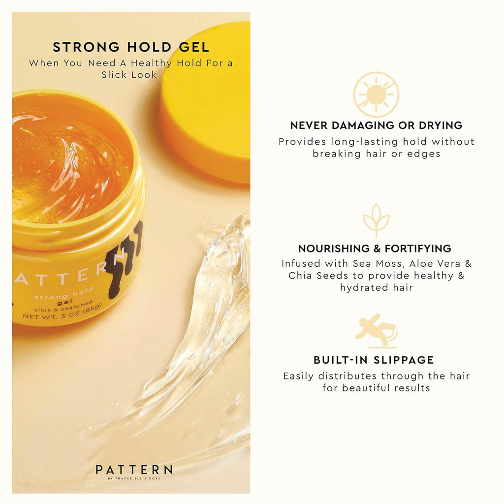 Beauty by Tracee Ellis Ross Strong Hold Hair Gel, Firm Hold W Sea Moss for Curly Hair 3A-4C