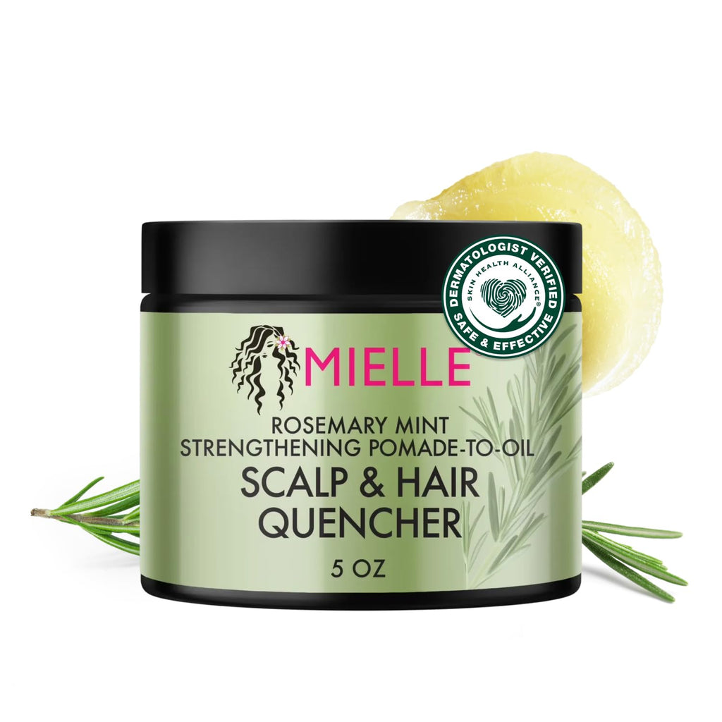 Rosemary & Mint Hair Pomade for Women & Men - Conditioning Natural Hair Moisturizer to Quench the Scalp, Lock in Wave Patterns, Add Shine & Help Protect against Dryness (5 Oz)