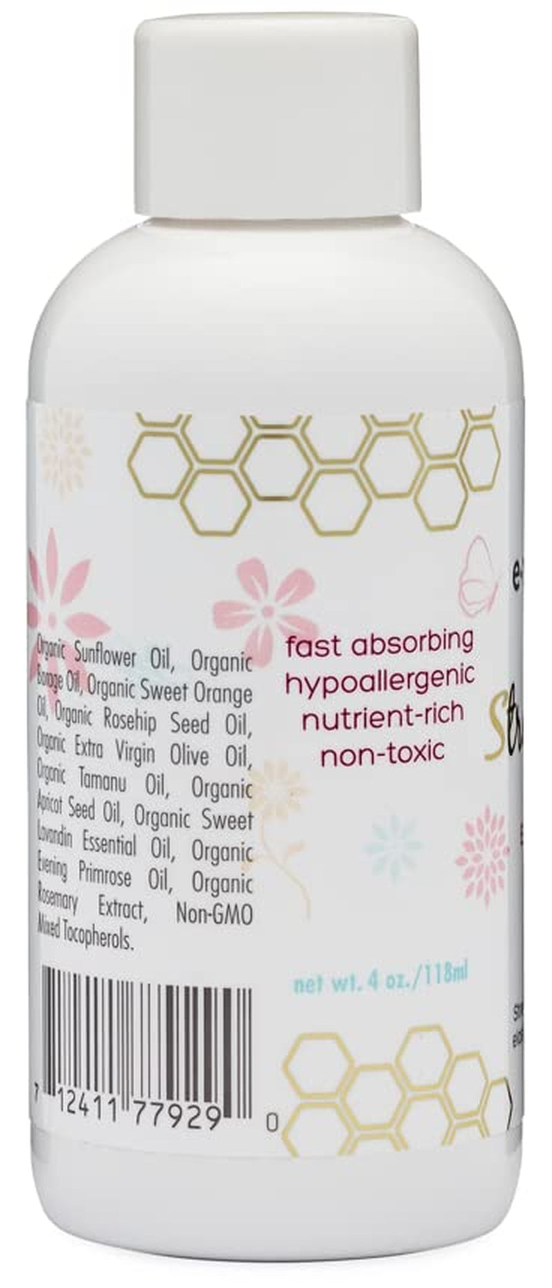 Organic Stretch Mark Oil for Pregnancy - Extra Moisturizing Belly Oil for Pregnancy - Pregnancy Oil to Prevent Stretch Marks - Pregnancy Must Haves
