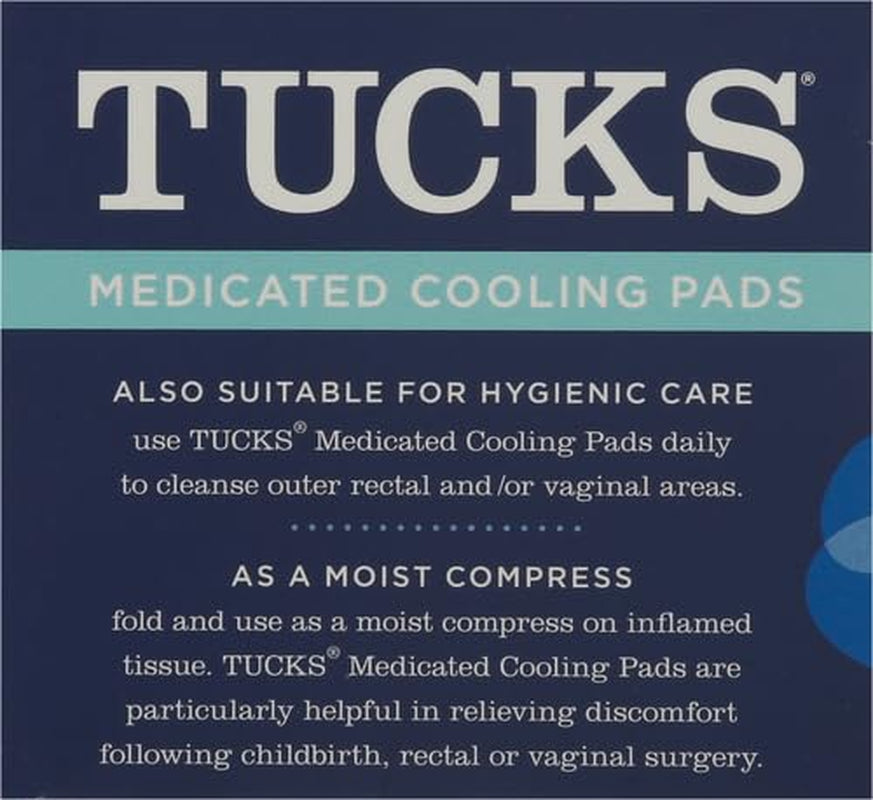 Medicated Cooling Pads, 100 Count – Hemorrhoid Pads with Witch Hazel, Cleanses Sensitive Areas, Protects from Irritation, Hemorrhoid Treatment, Medicated Pads Used by Hospitals