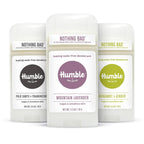 Humble Aluminum-Free Deodorant for Women & Men, Palo Santo, Lavender & Bergamot - Baking Soda-Free Natural Deodorant Stick for Sensitive Skin with Essential Oils for Long-Lasting Odor Control