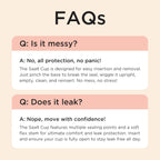 Soft Menstrual Cup – Reusable Period Cup – Made for Comfortable, Leak-Free Protection up to 12 Hours – BPA & Latex Free – Includes Cup & Carry Bag (Small, Desert Blush)