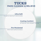 Medicated Cooling Pads, 100 Count – Hemorrhoid Pads with Witch Hazel, Cleanses Sensitive Areas, Protects from Irritation, Hemorrhoid Treatment, Medicated Pads Used by Hospitals