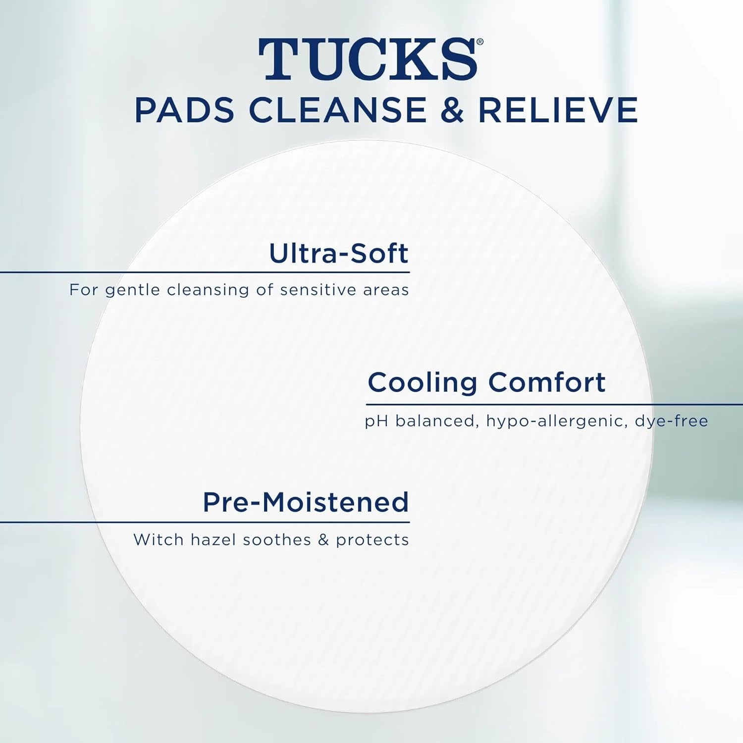 Medicated Cooling Pads, 100 Count – Hemorrhoid Pads with Witch Hazel, Cleanses Sensitive Areas, Protects from Irritation, Hemorrhoid Treatment, Medicated Pads Used by Hospitals