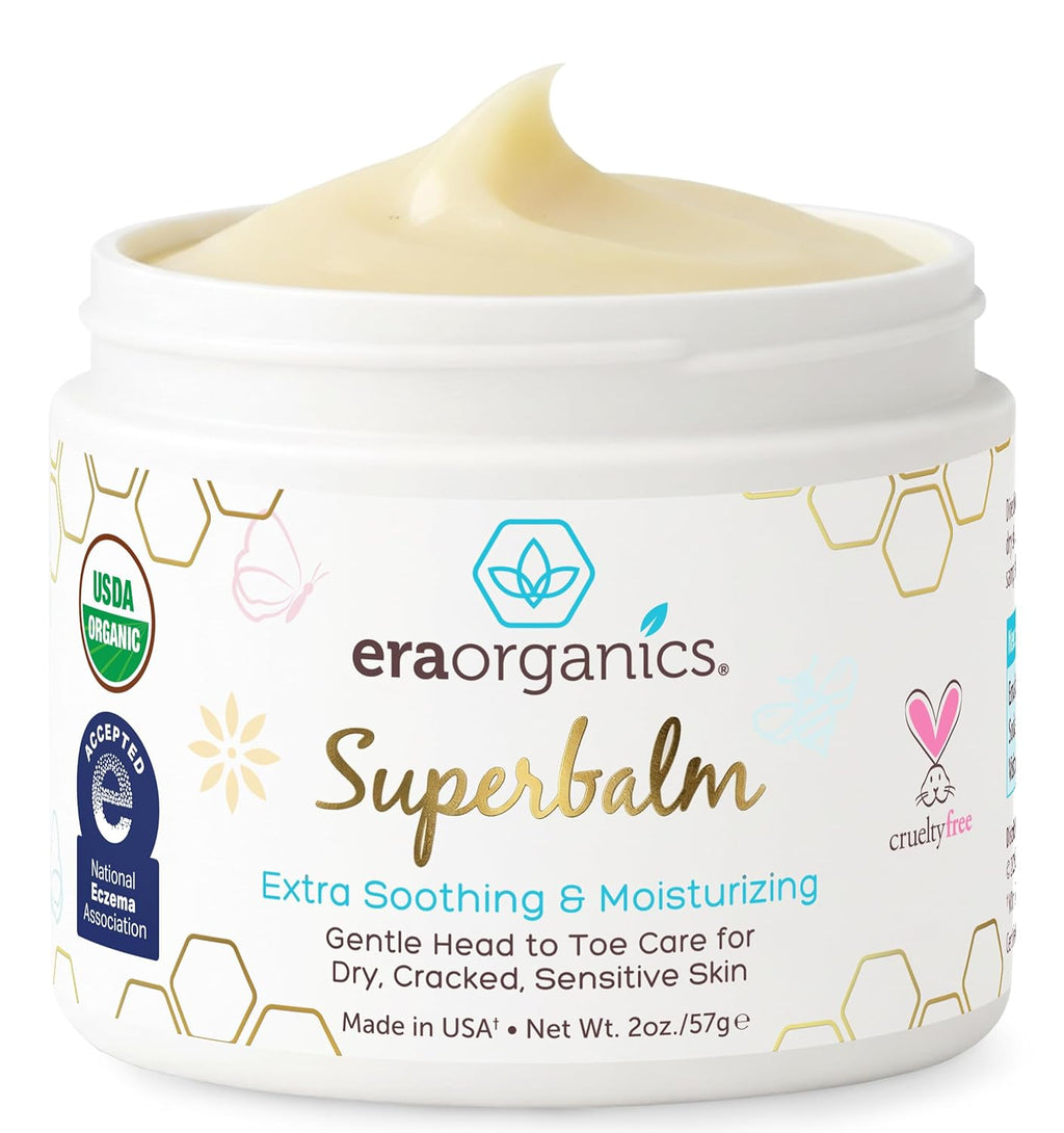 Healing Ointment for Babies - USDA Certified Organic Natural Moisturizer Gentle on Sensitive Skin Prone to Baby Eczema, Cradle Cap (Infant Seborrheic Dermatitis), Rashes, Hives 2Oz