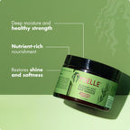 Organics Rosemary Mint Strengthening Hair Mask, Deep Conditioning Treatment Enriched with Biotin, Honey & Coconut Oil - Helps Encourage Longer, Healthier Strands, 12 Ounce